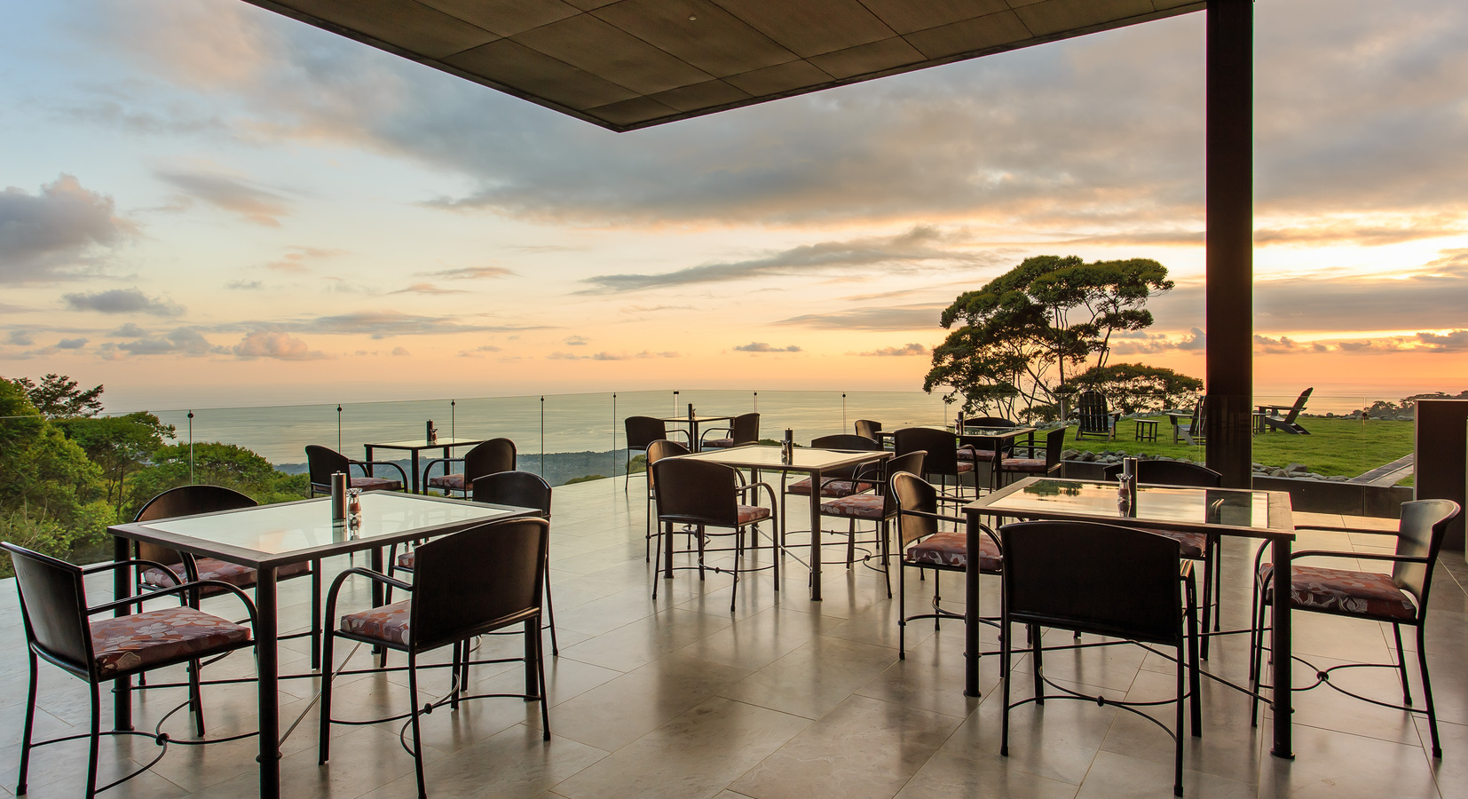 The dining room at our exclusive guests-only restaurant.