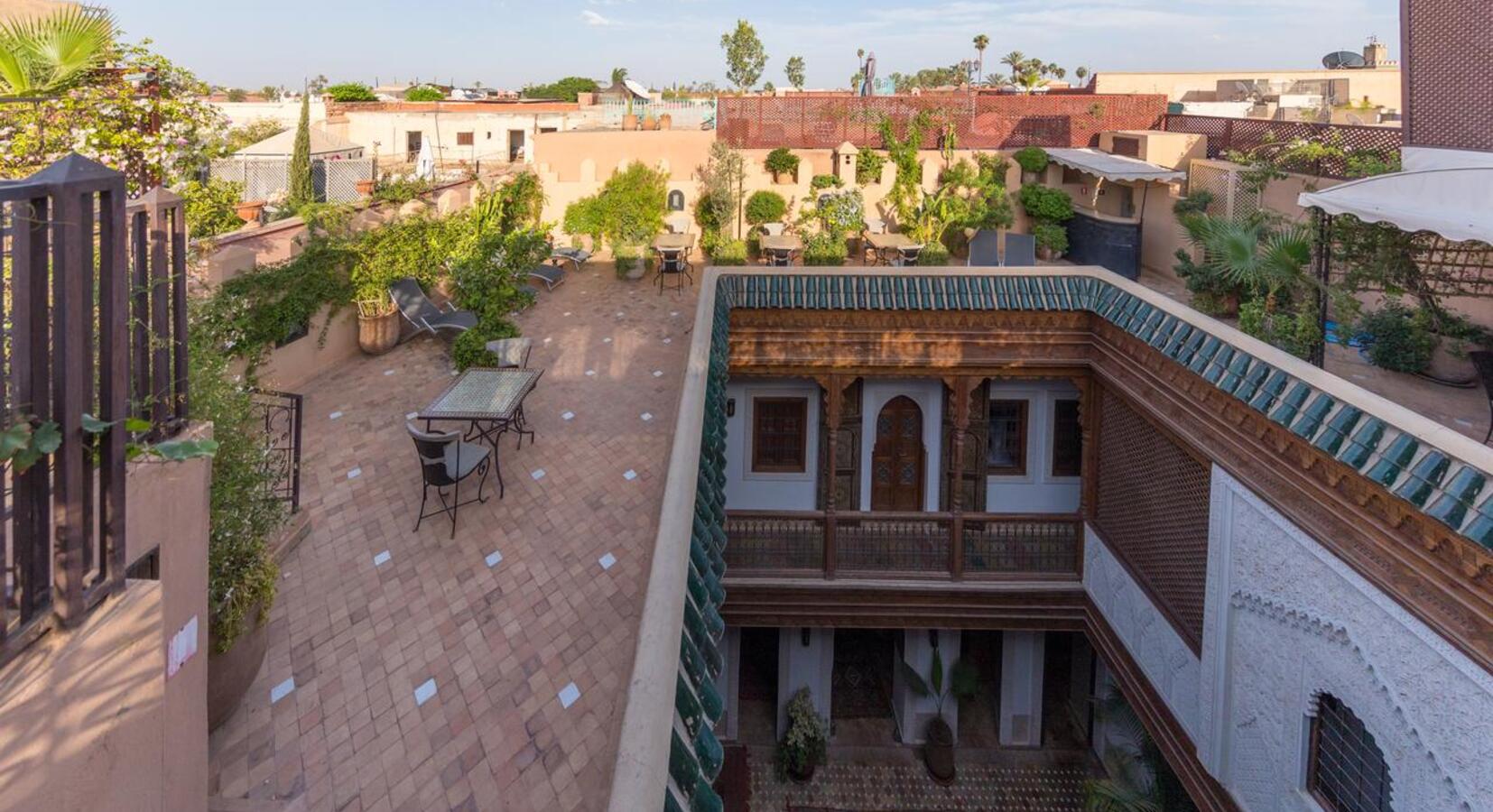 Terrace dining and lounge area