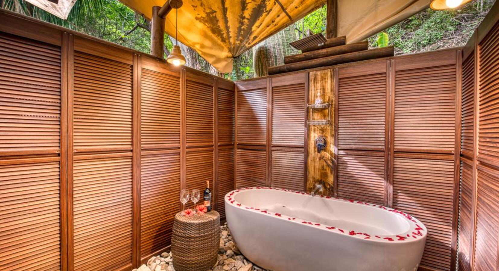 Outdoor bathroom