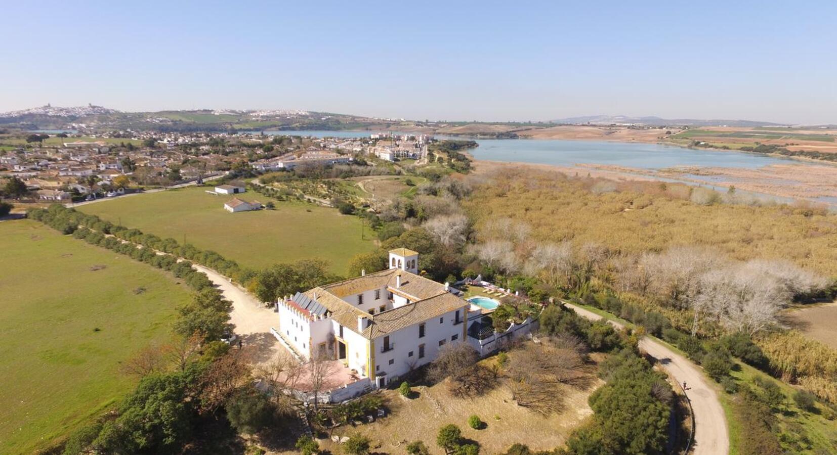 Hotel aerial view