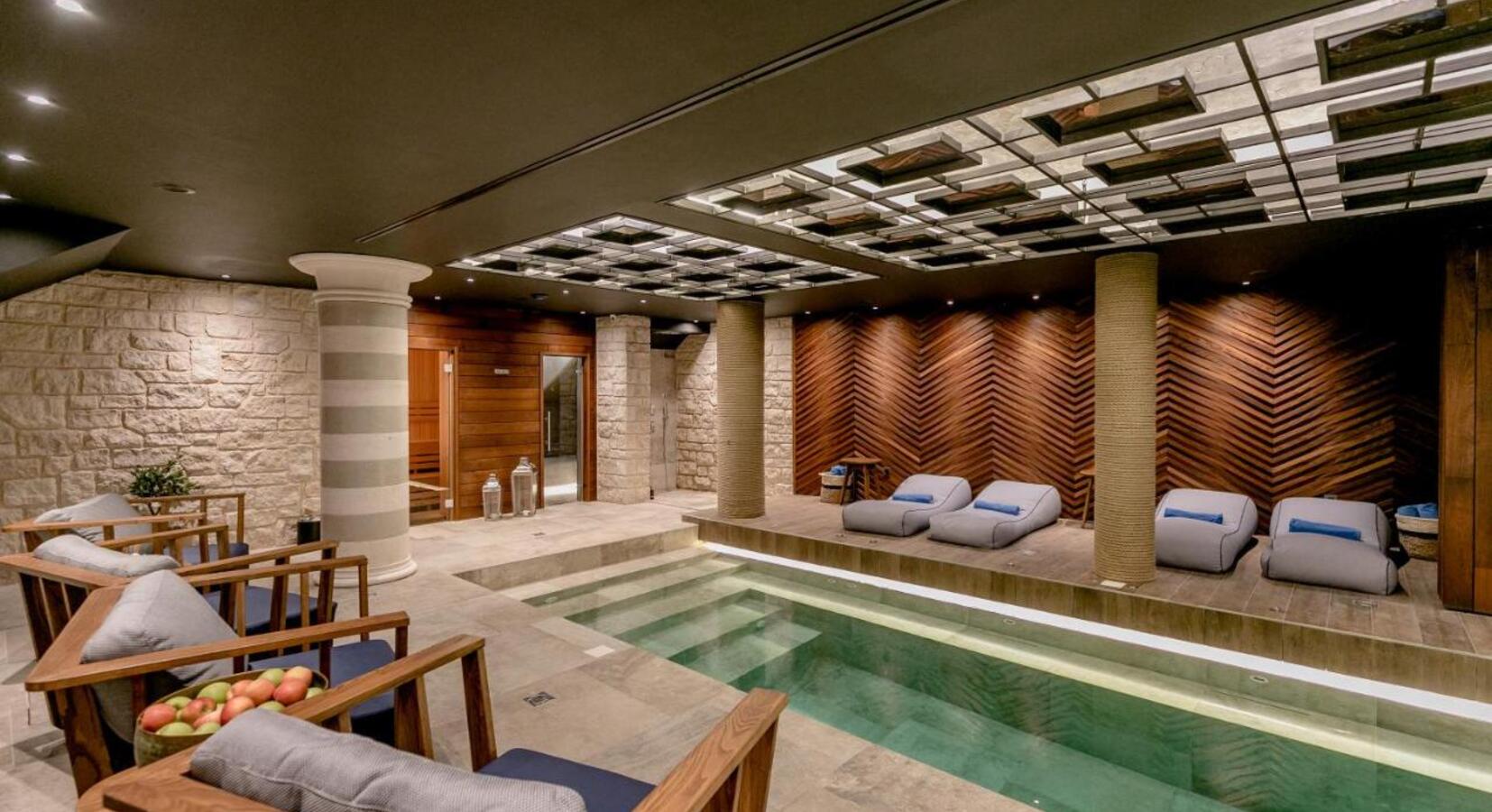 Spa with indoor pool