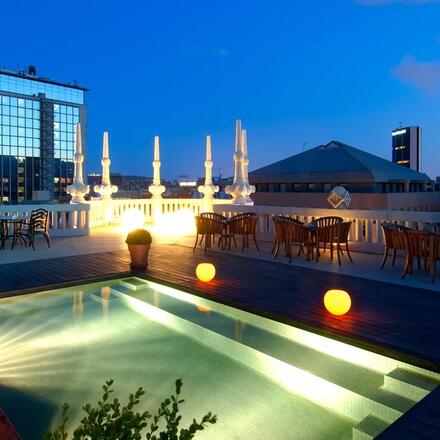 Roof Terrace Night View