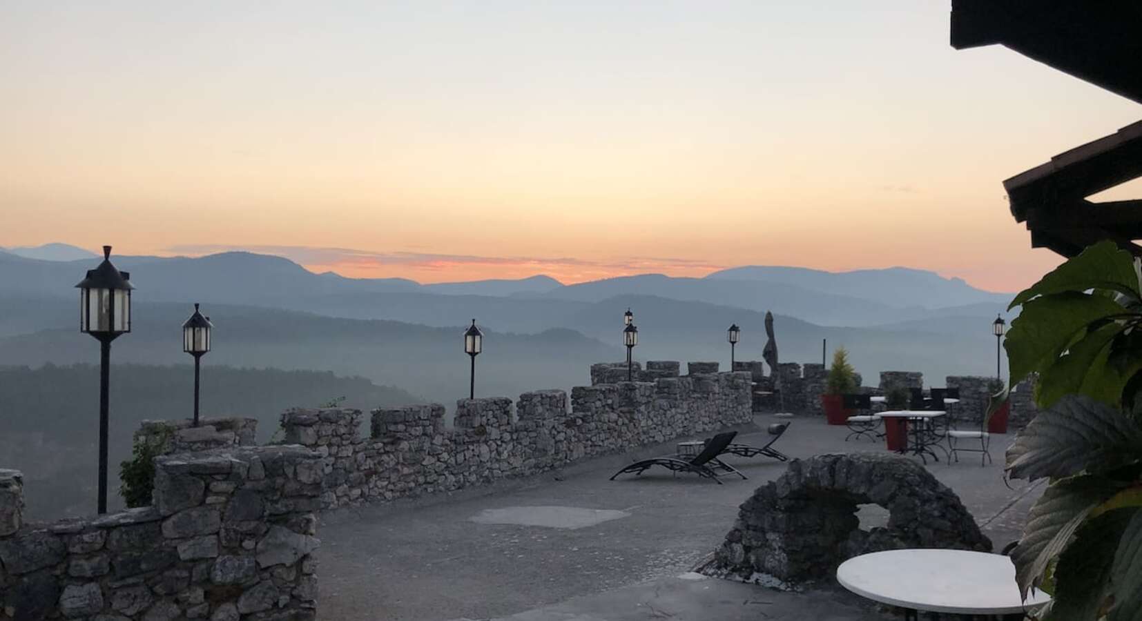 Terrace and view