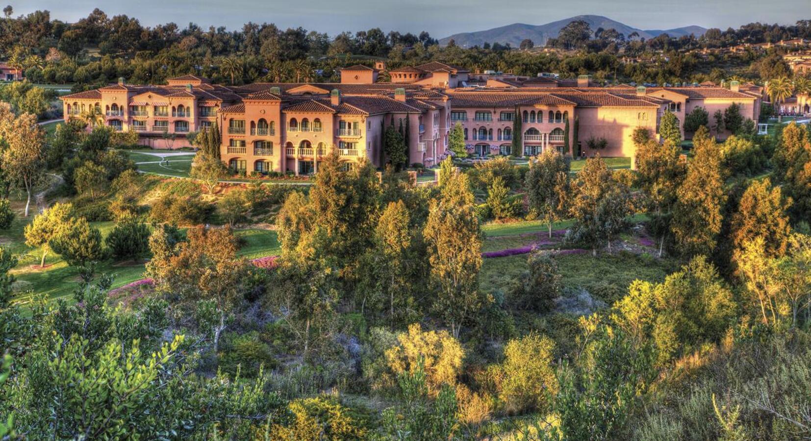 Aerial view of resort