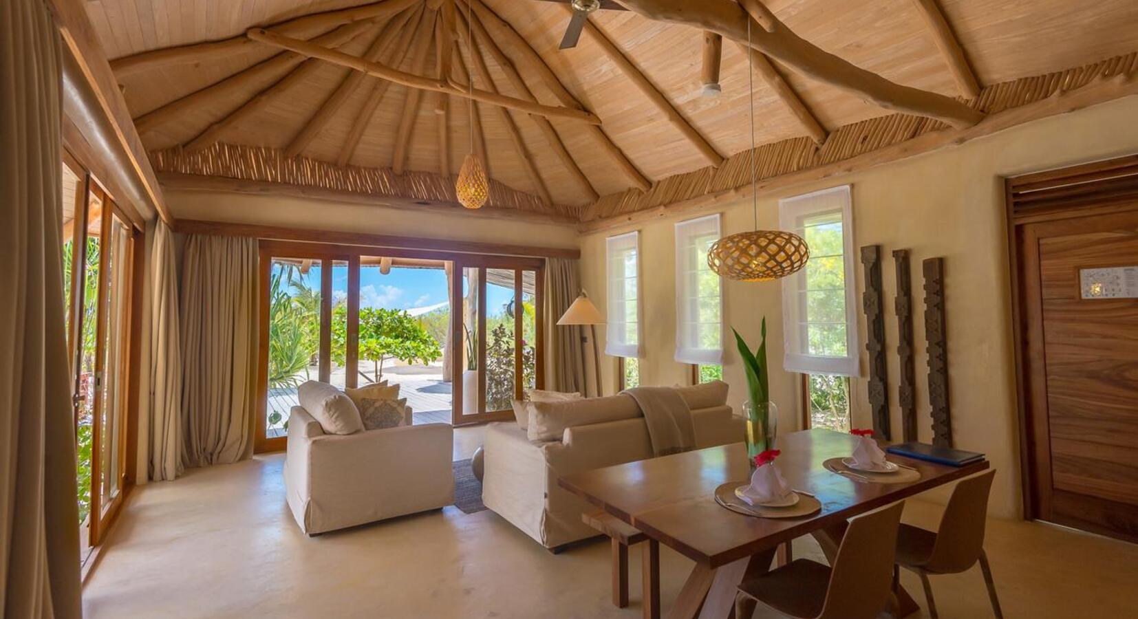 Beachfront one-bedroom villa