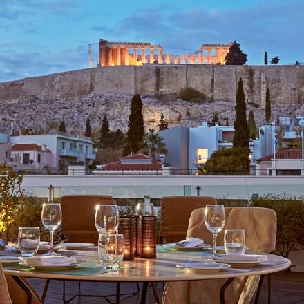 Al Fresco Dining with Acropolis View