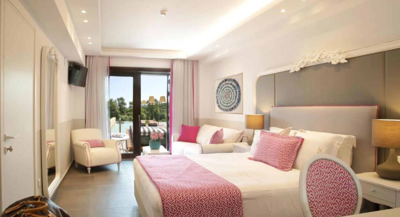 Pink and White Bedroom 