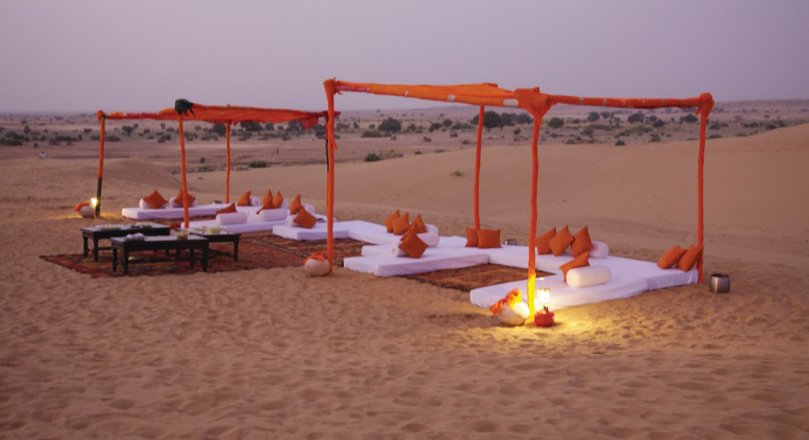 Romantic catered picnic on the dunes