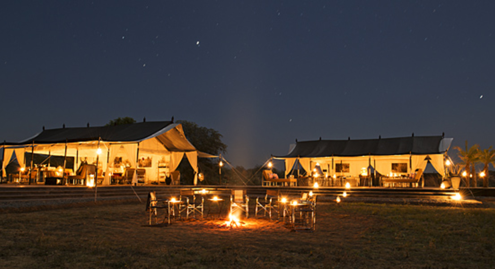 Tents at Night