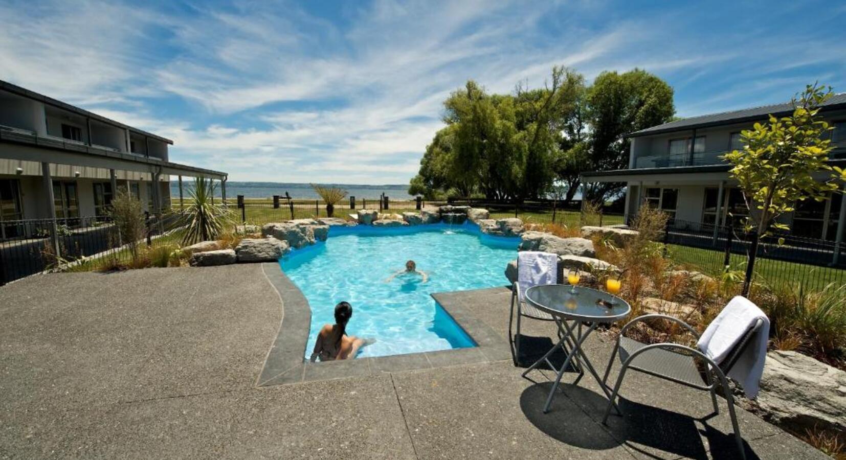 Pool with Lake View