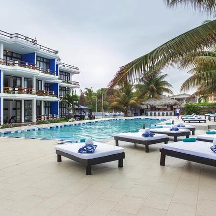 View of hotel and pool