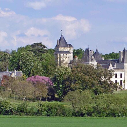 Chateau de Ternay and the surrounding countryside 