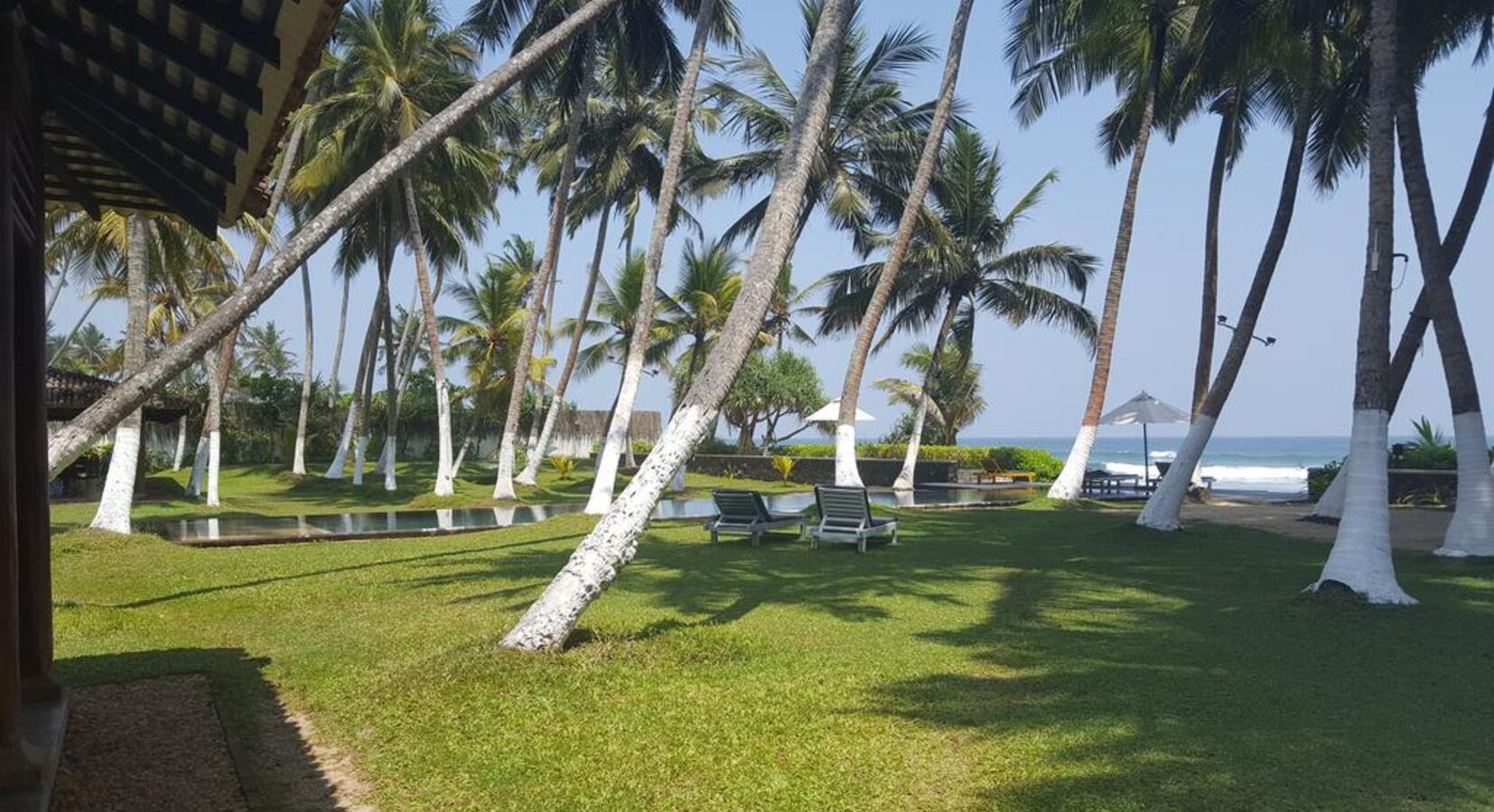 Gardens and sea view