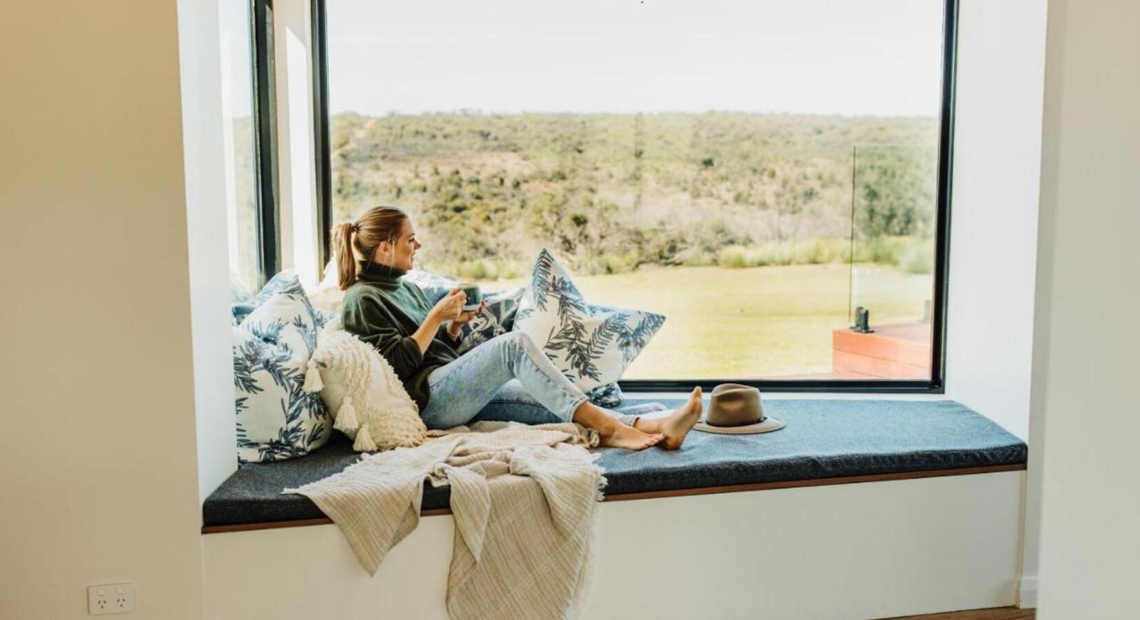 Cabin Window Seat with a View