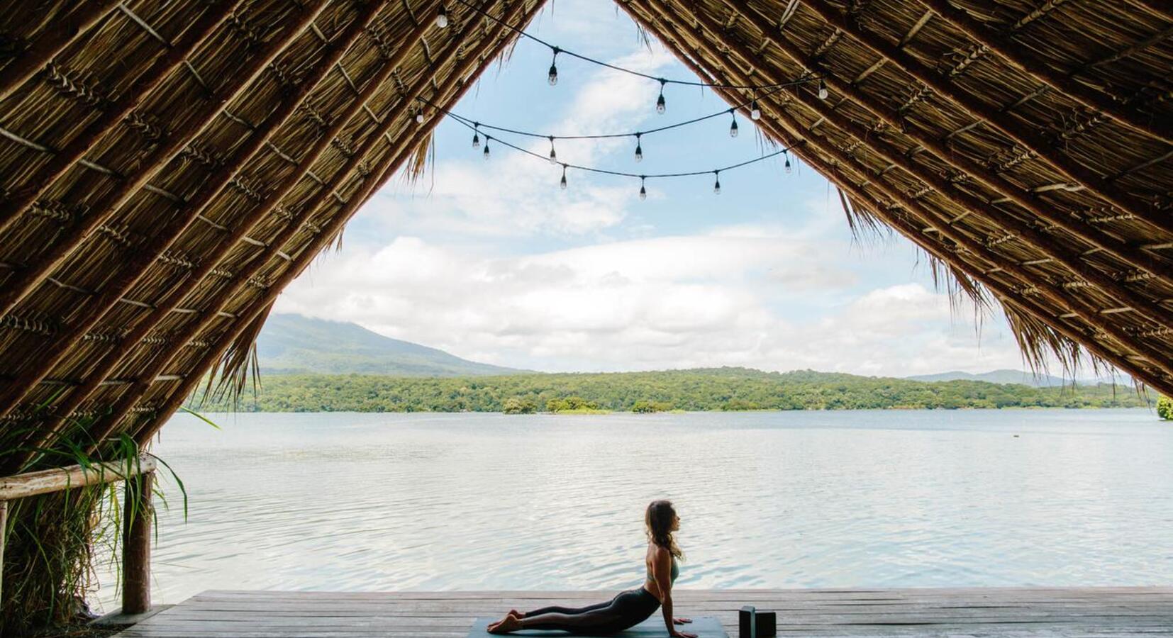 Hotel yoga platform