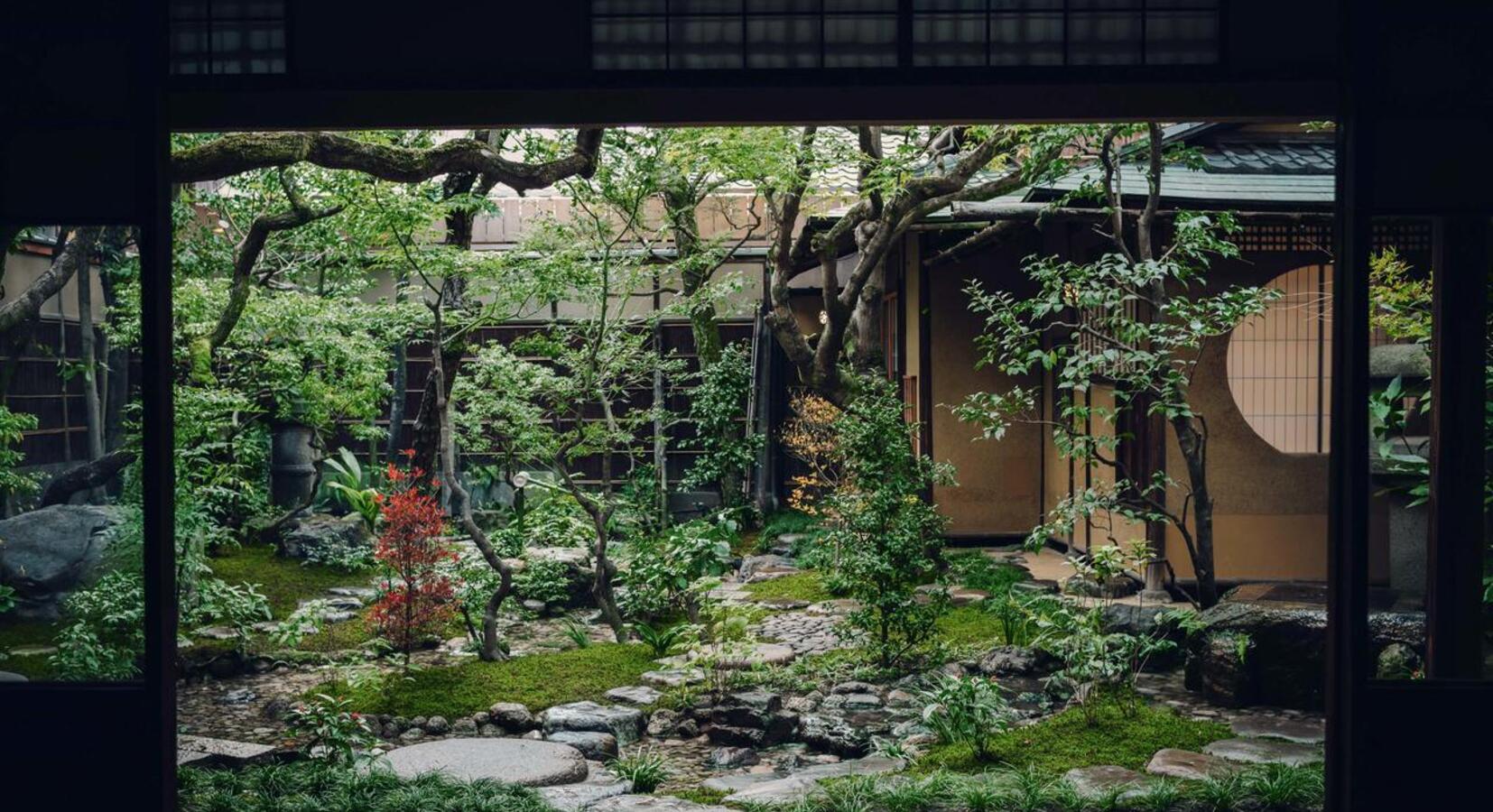 Hotel inner courtyard