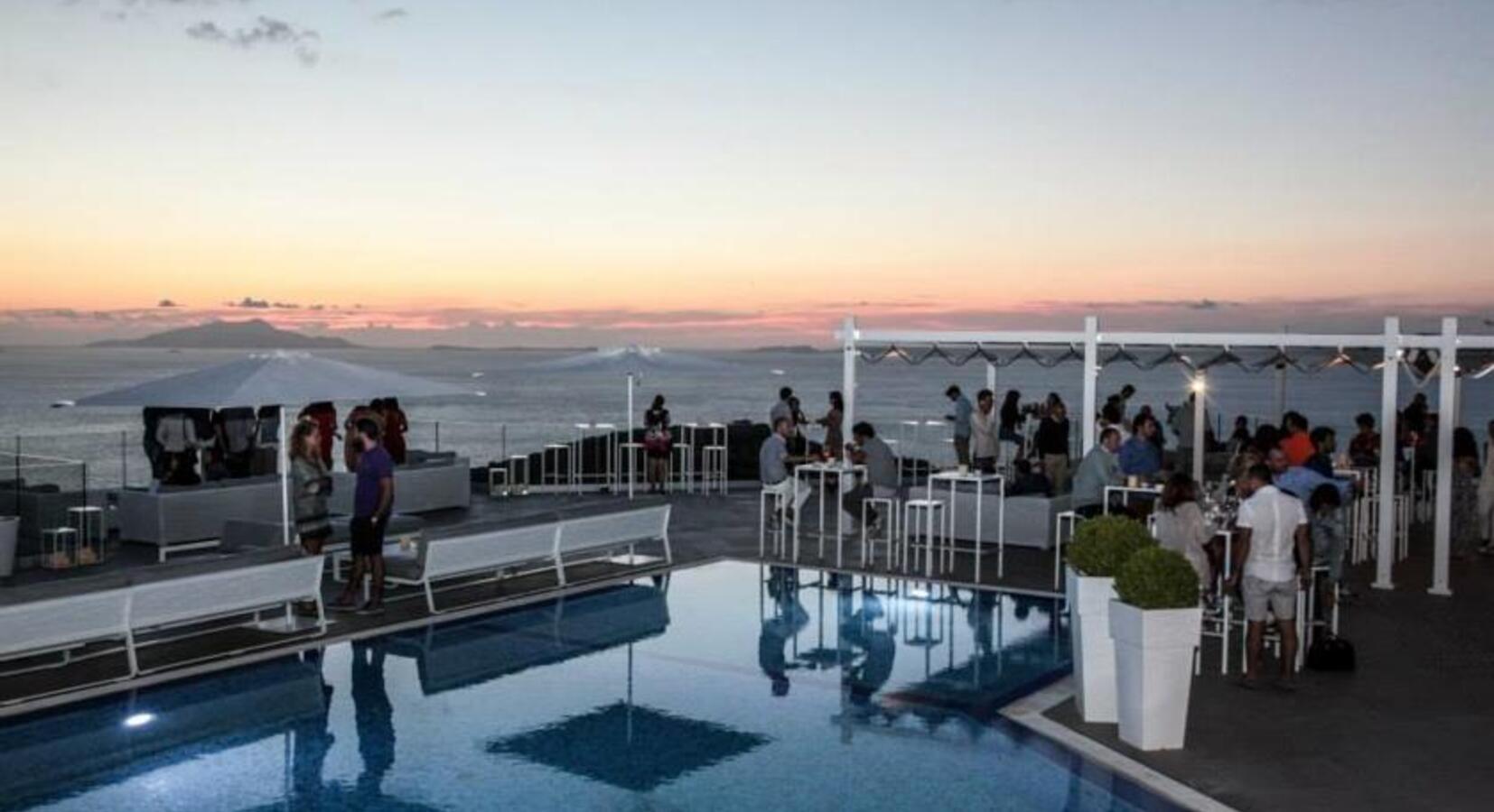 Outdoor terrace and pool