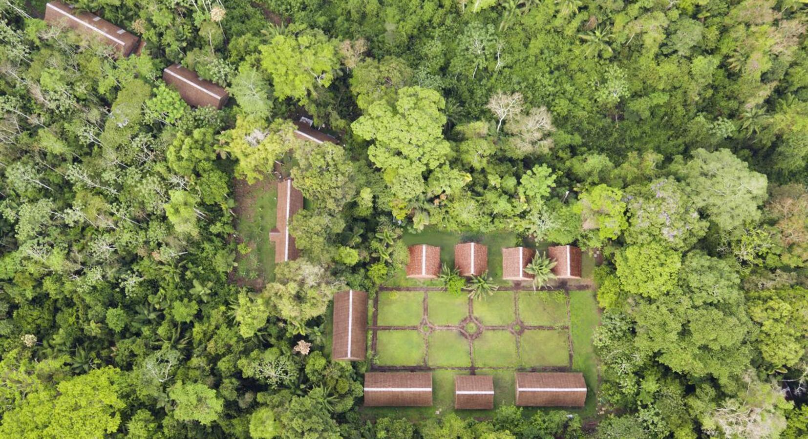 Aerial view of hotel