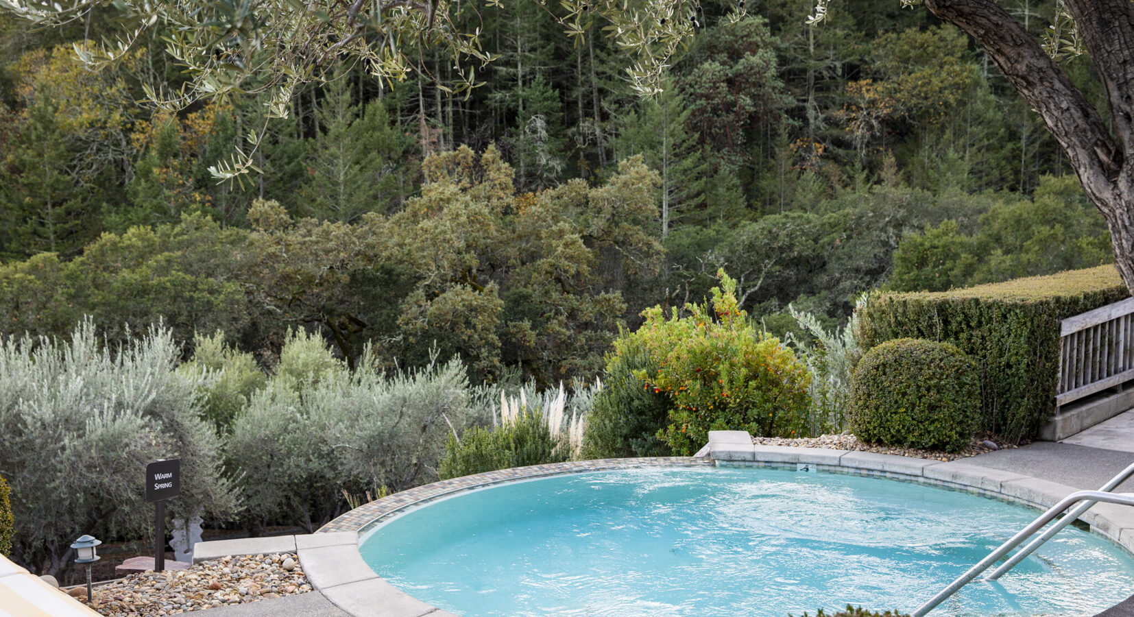 Outdoor tub in the Wellness Area