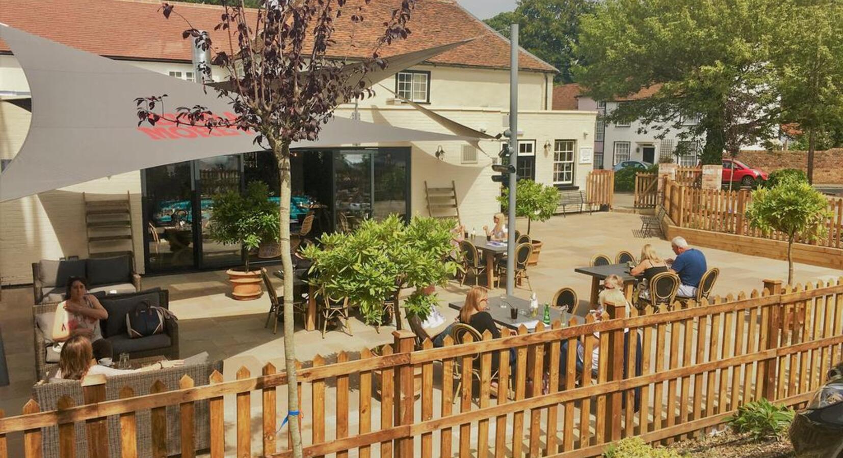 Pub terrace in the summer months