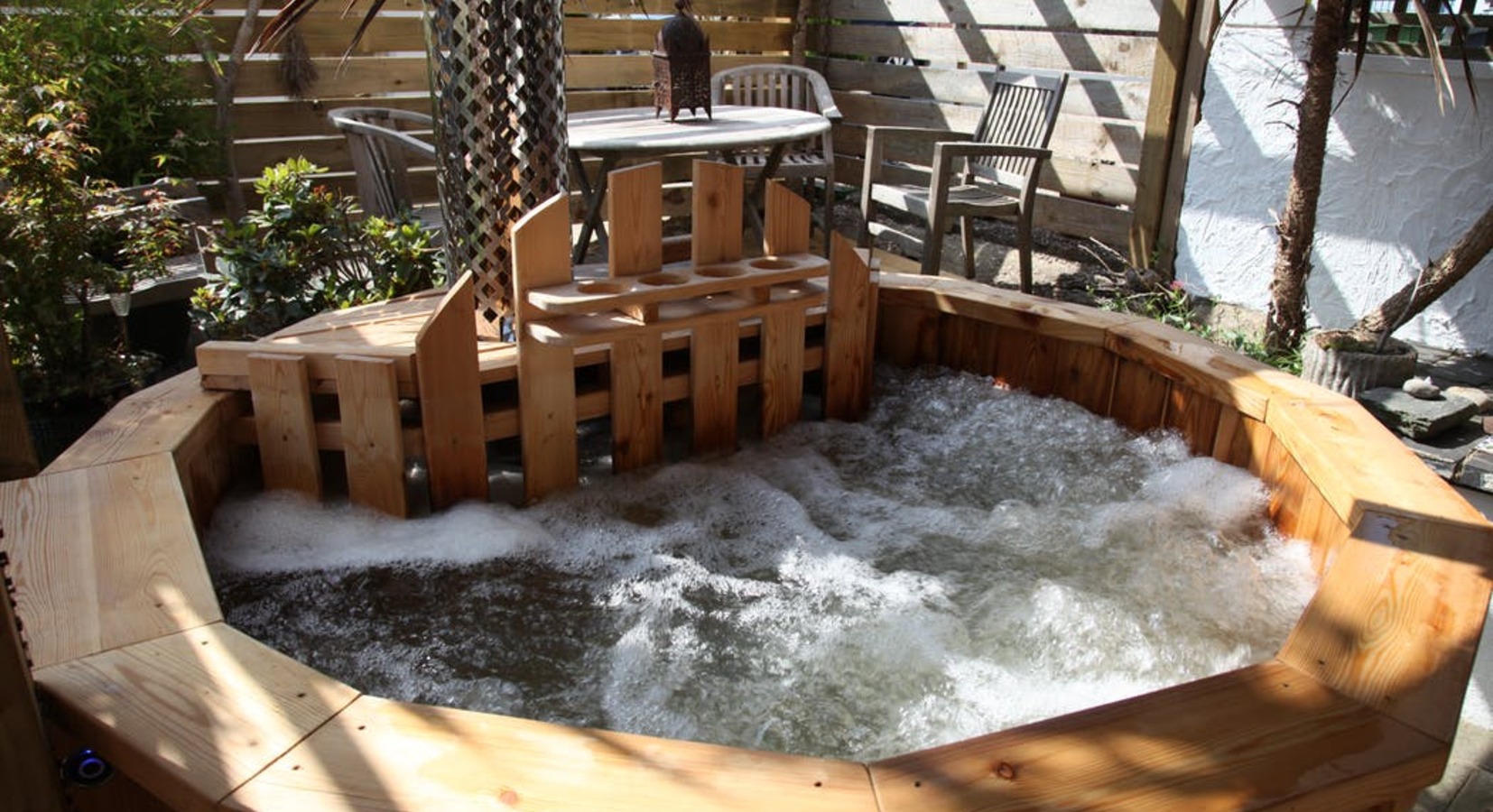 Outdoor hot tub