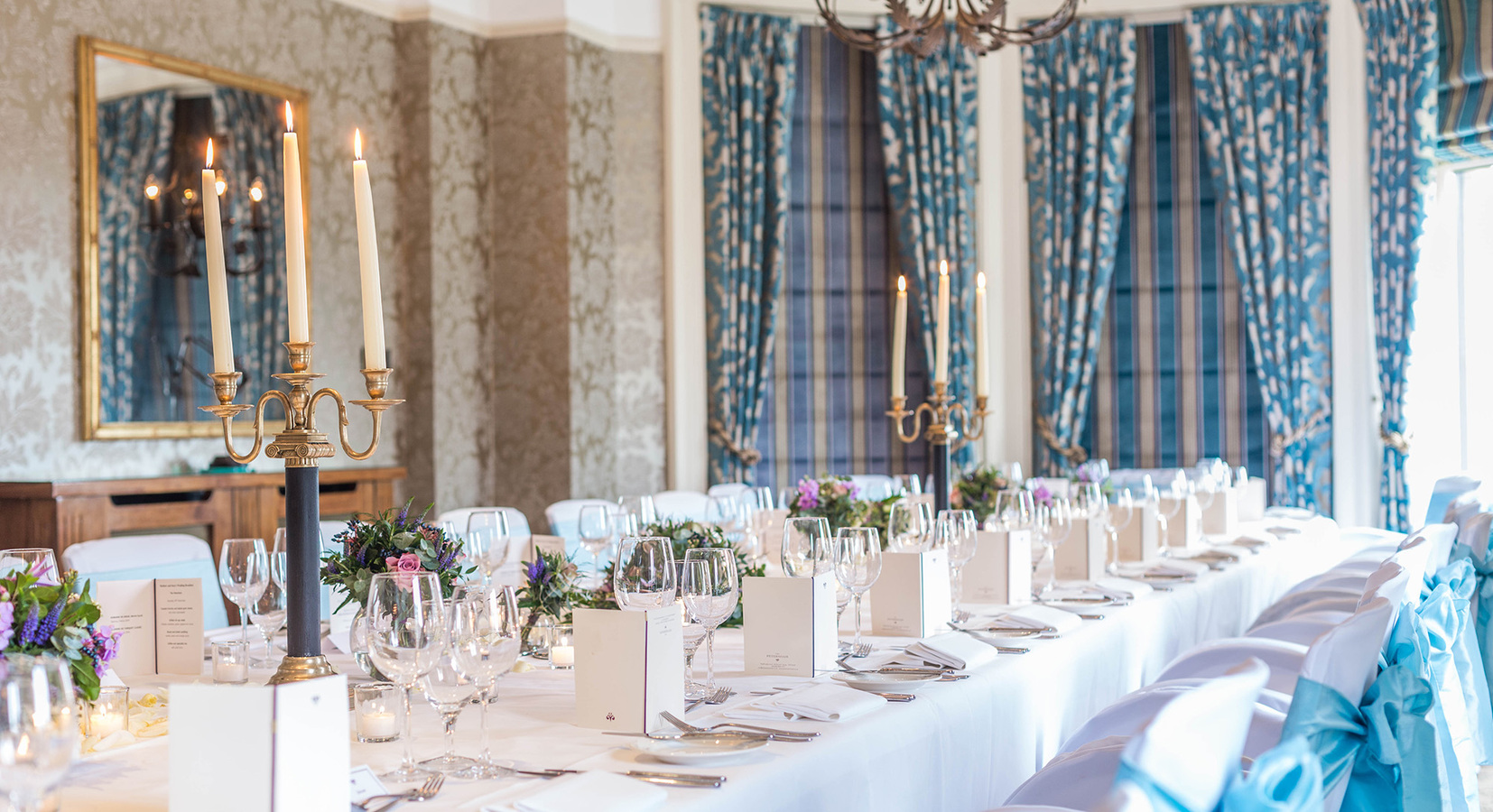 The Terrace Suite - dressed for a wedding breakfast