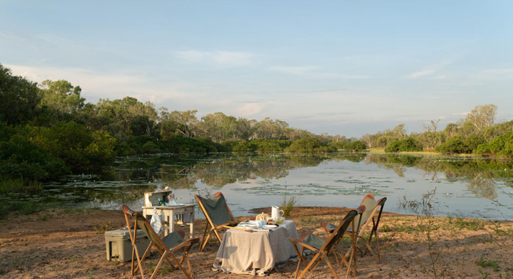 Riverside dining