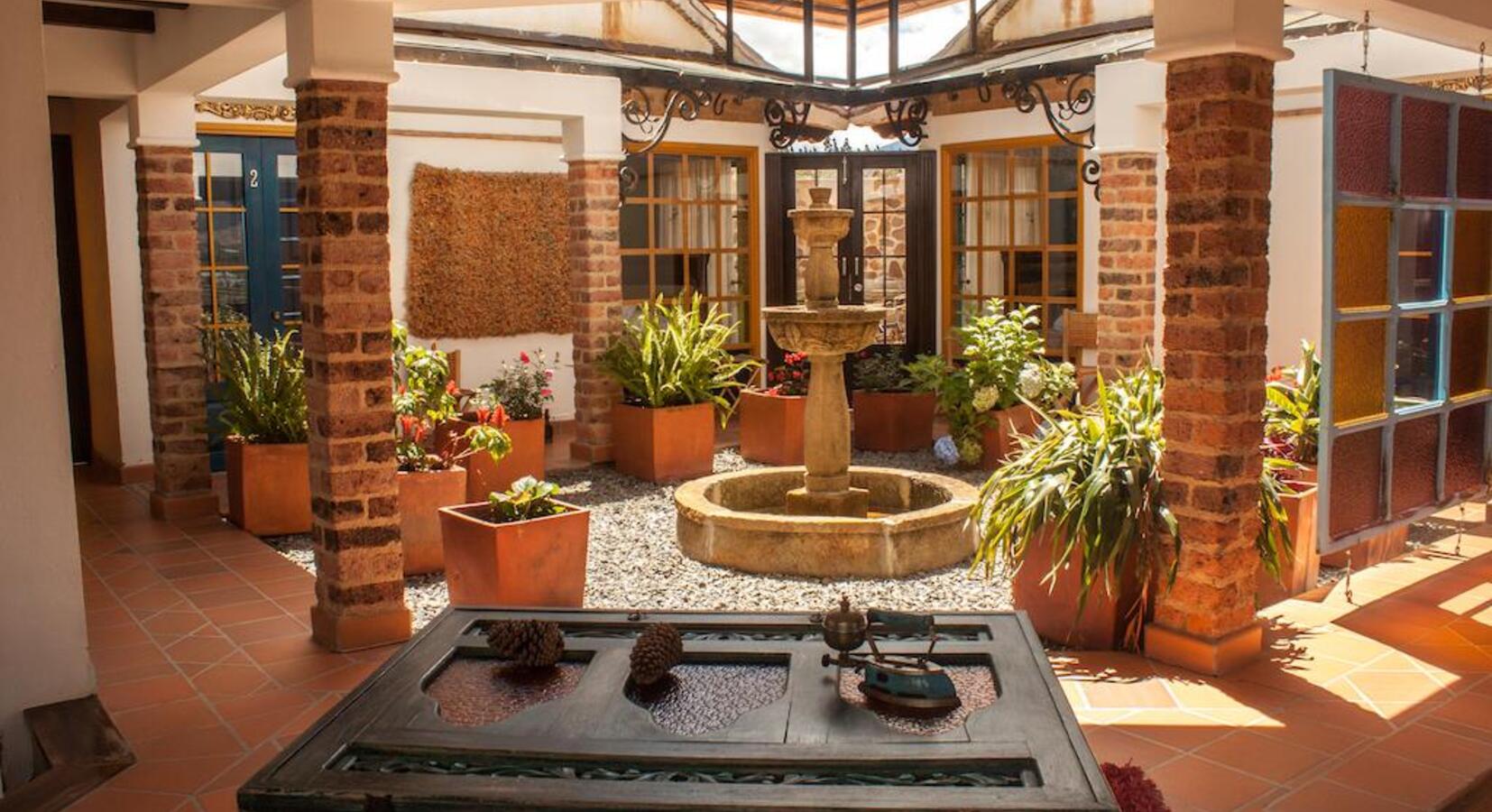 Courtyard and fountain