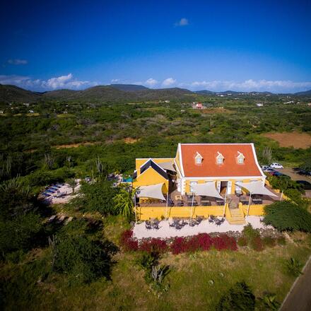 Aerial view of hotel