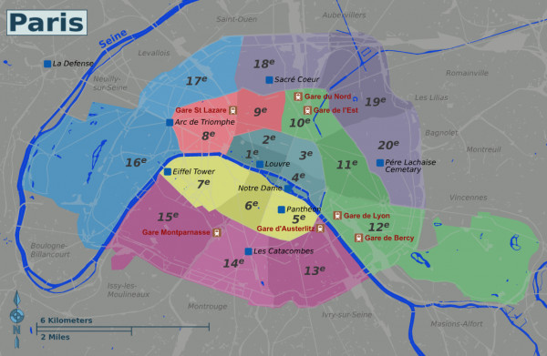 Paris Neighbourhood Map