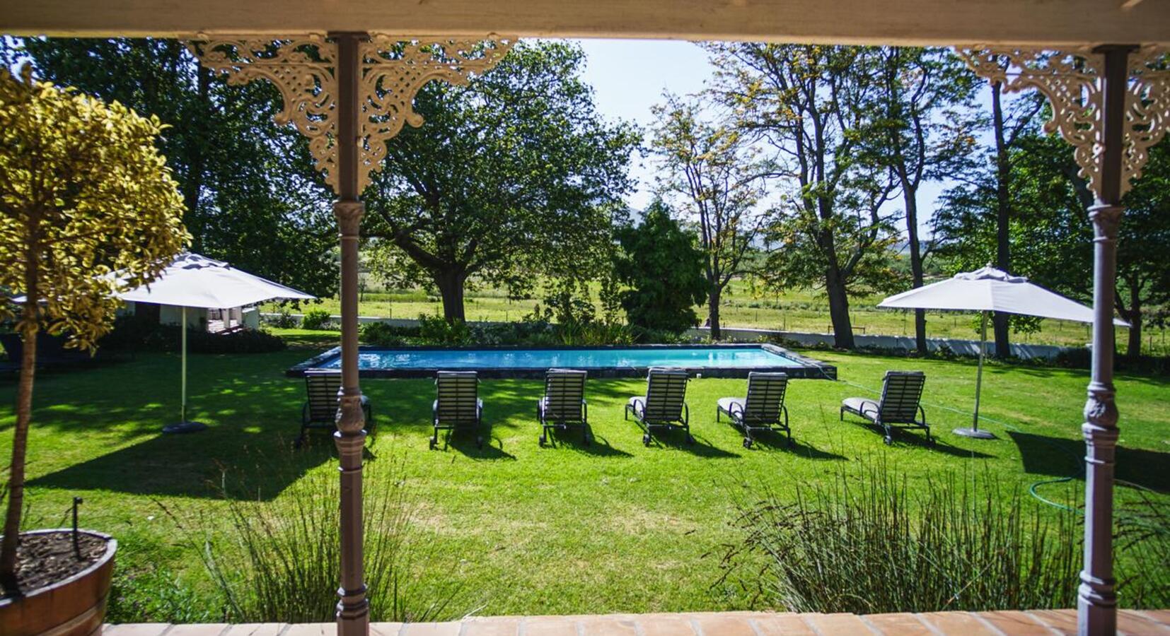 Terrace and pool view