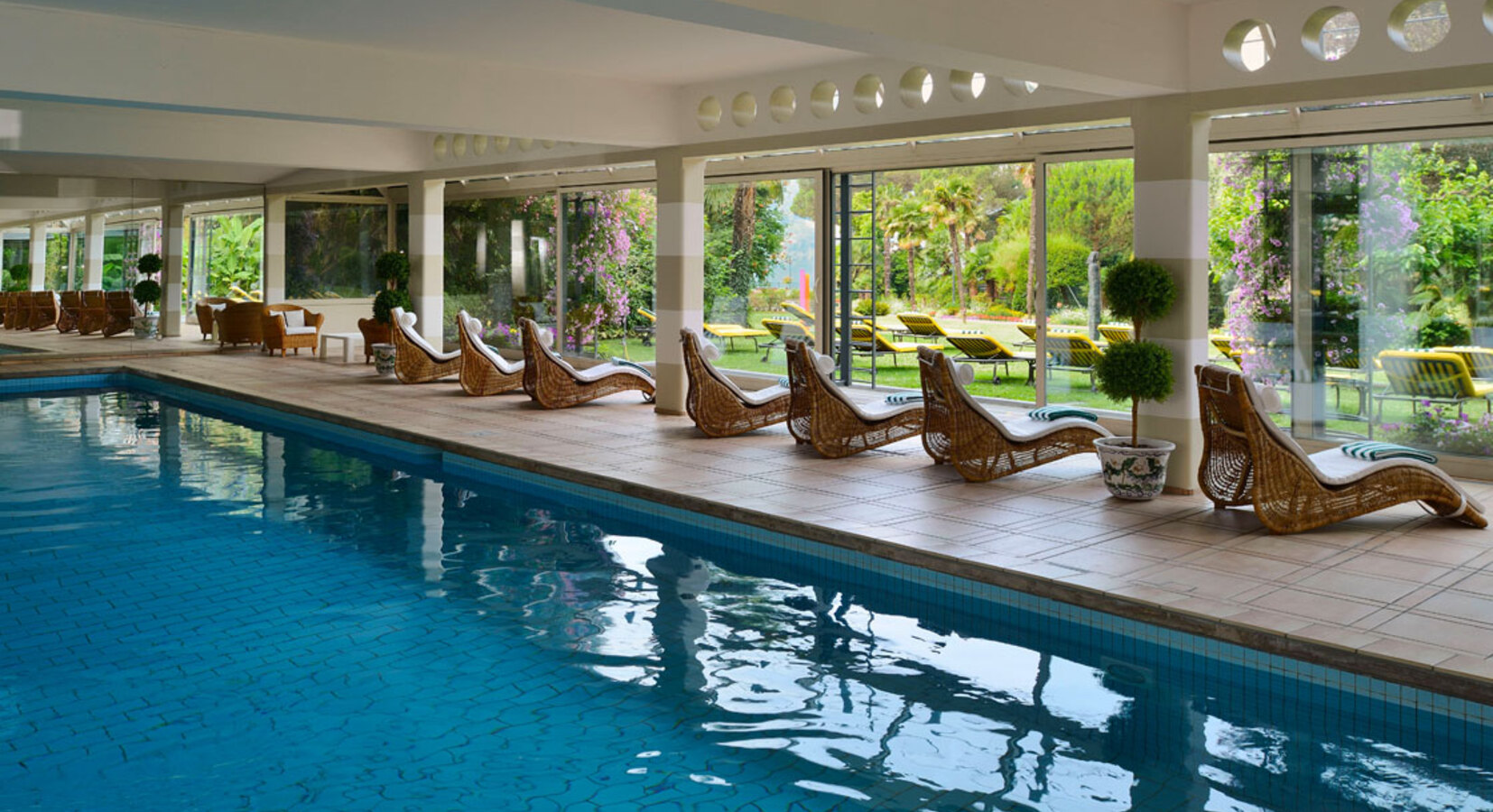 The pool is part of the vast array of facilities which help you immerse yourself in total relaxation