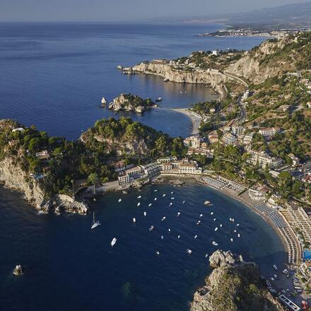 Aerial view of hotel