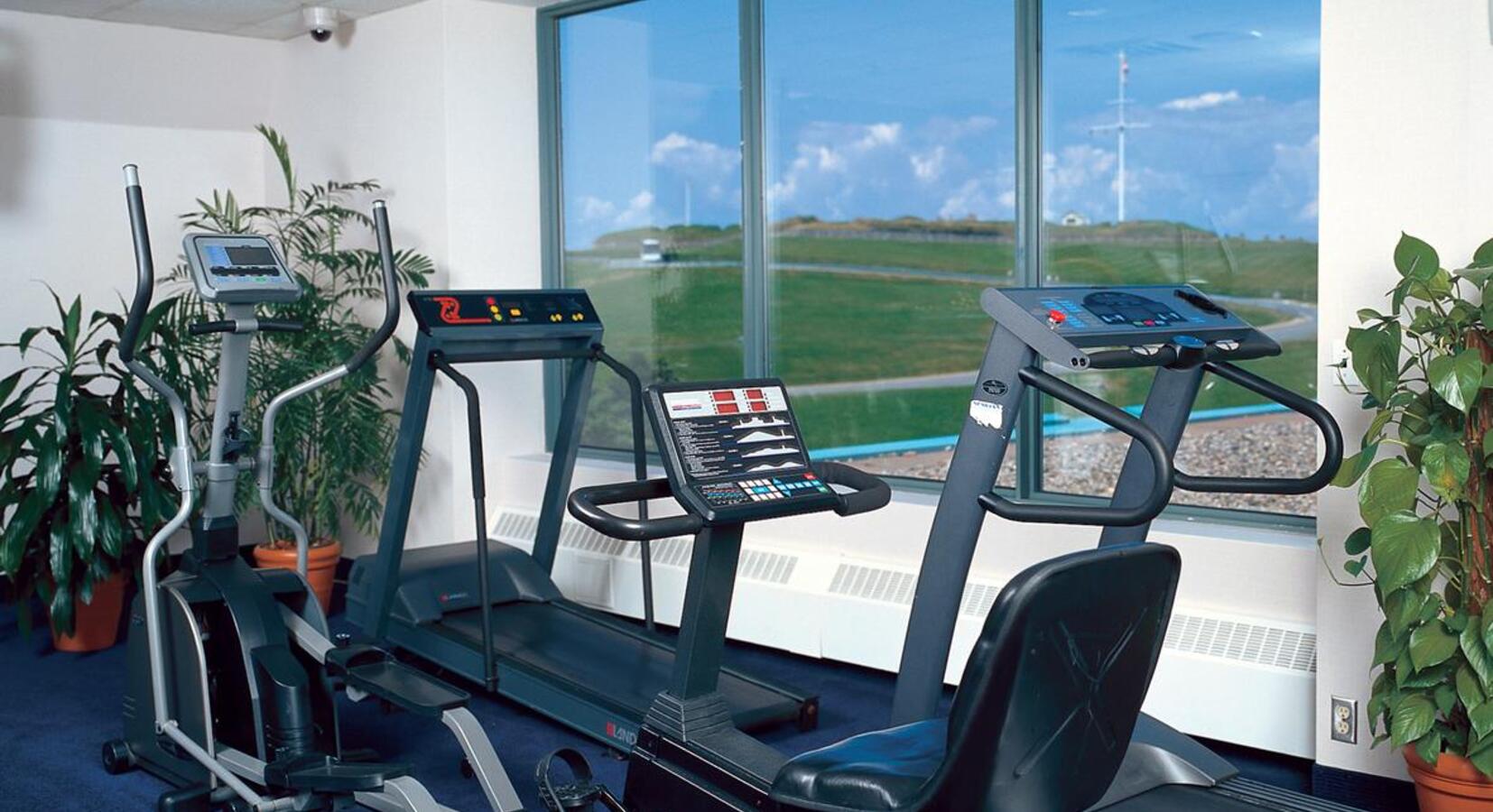 Fitness centre with views