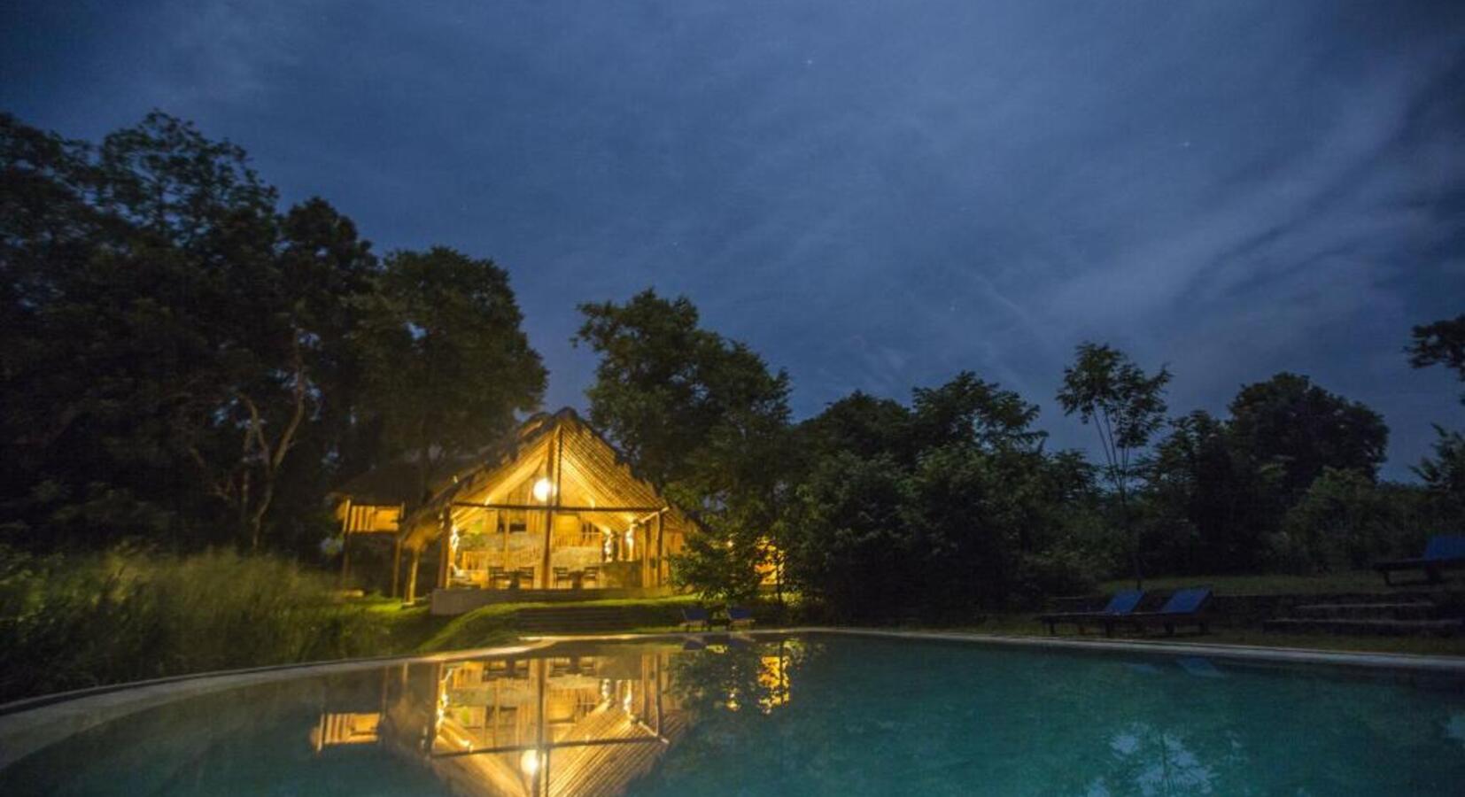 Evening View of the Main Lodge