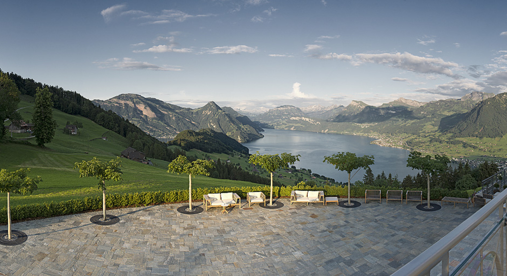 View from the terrace of Villa Honegg 