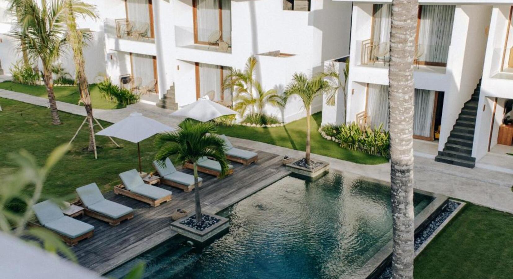 Aerial View of Swimming Pool 