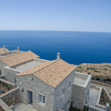 Aerial view of hotel