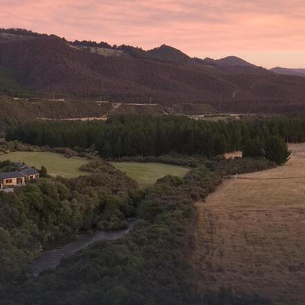 Aerial view of hotel