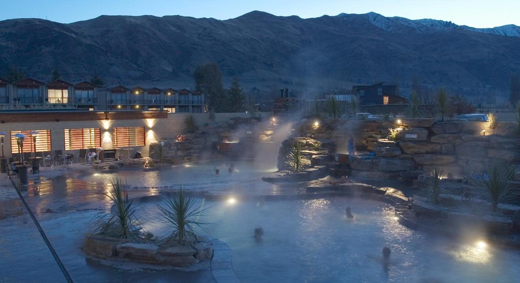 Outdoor hot pools