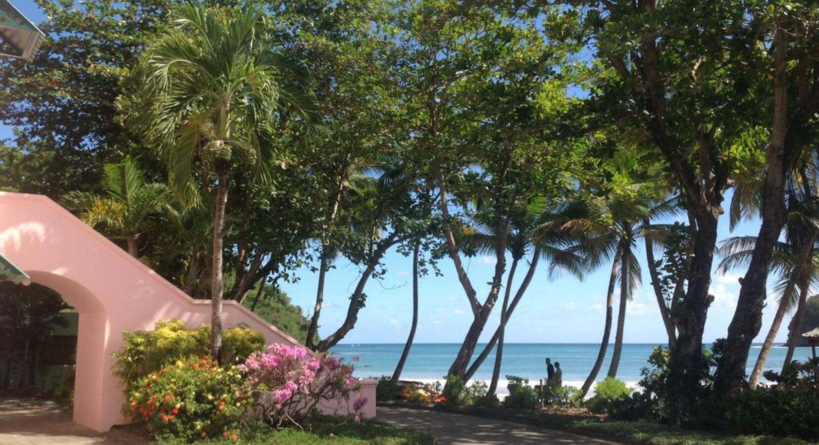 Garden and beach