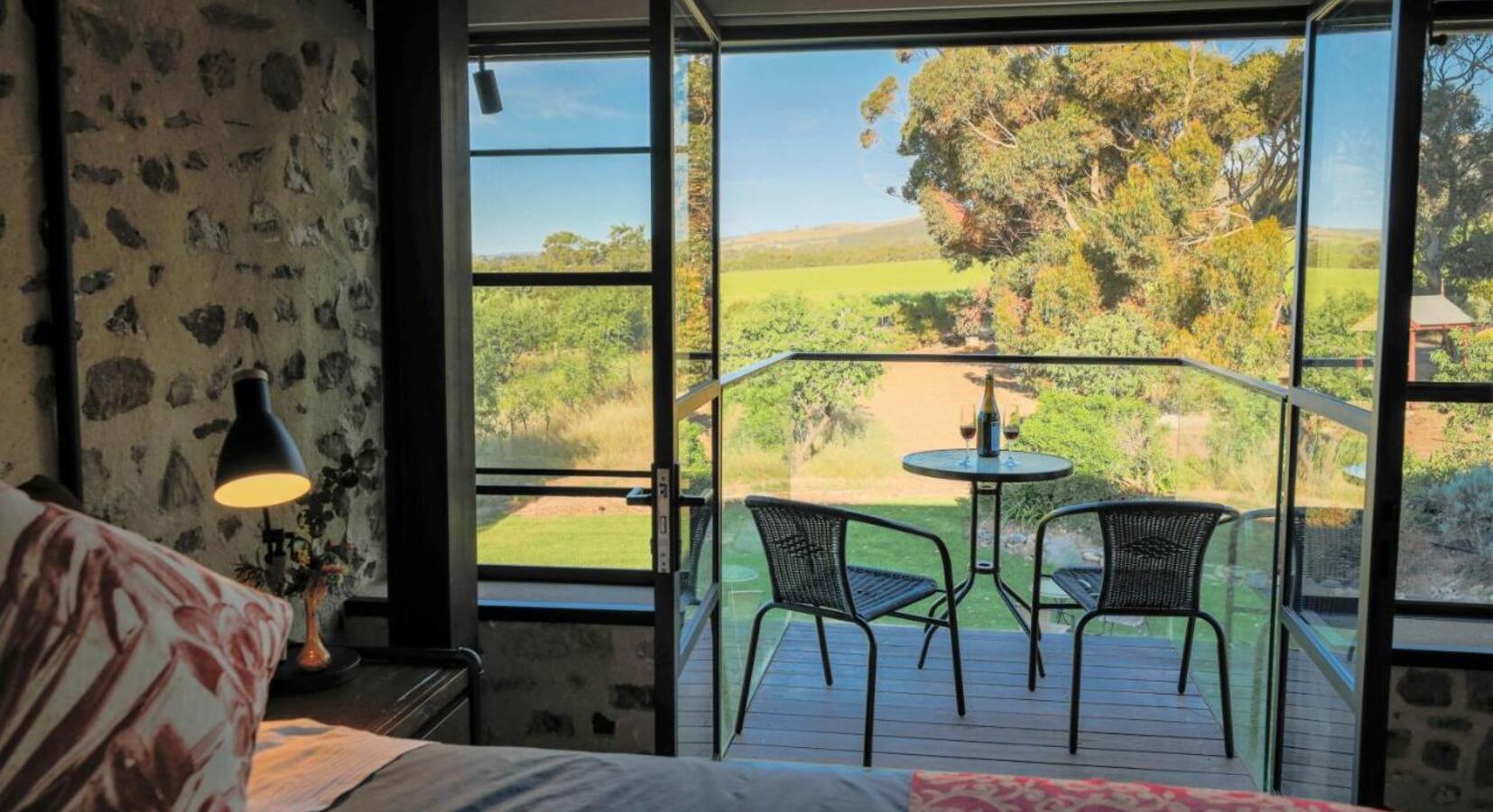 Bedroom and private balcony