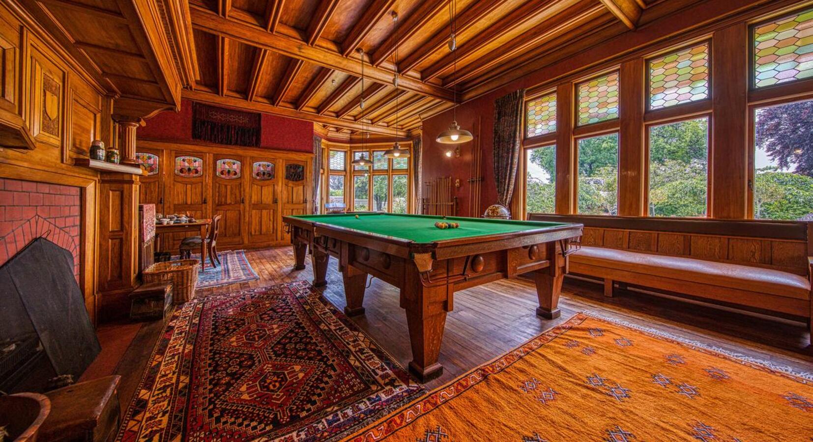 Hotel billiards room