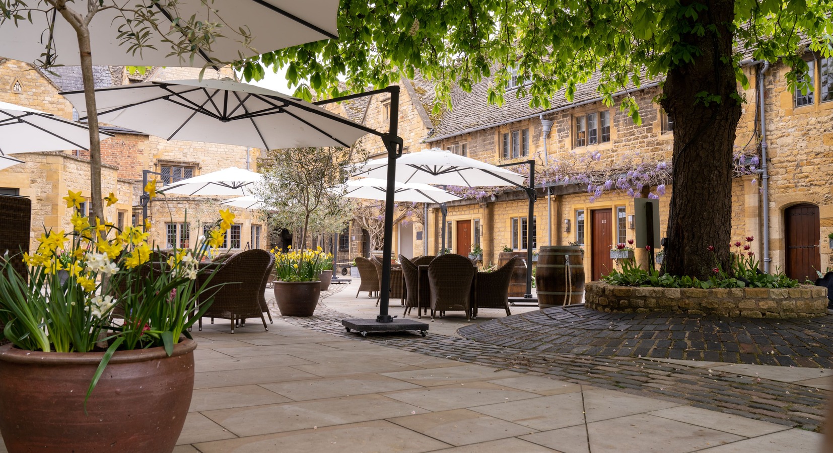 Courtyard in summer