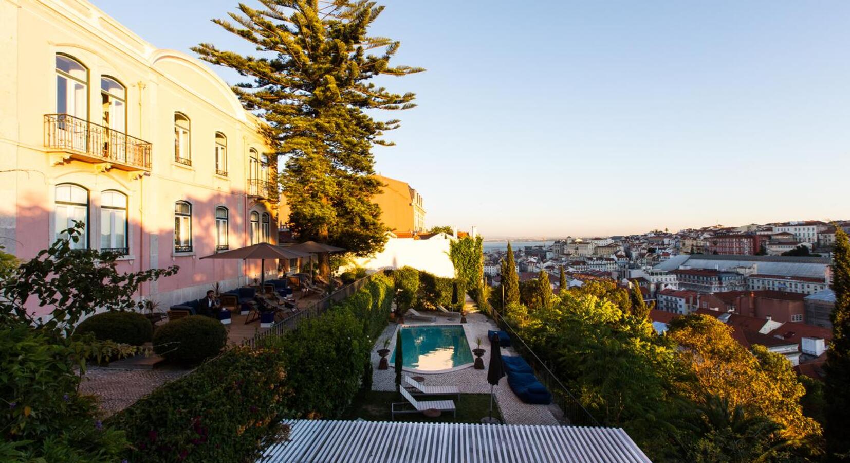 Hotel terraces and pool