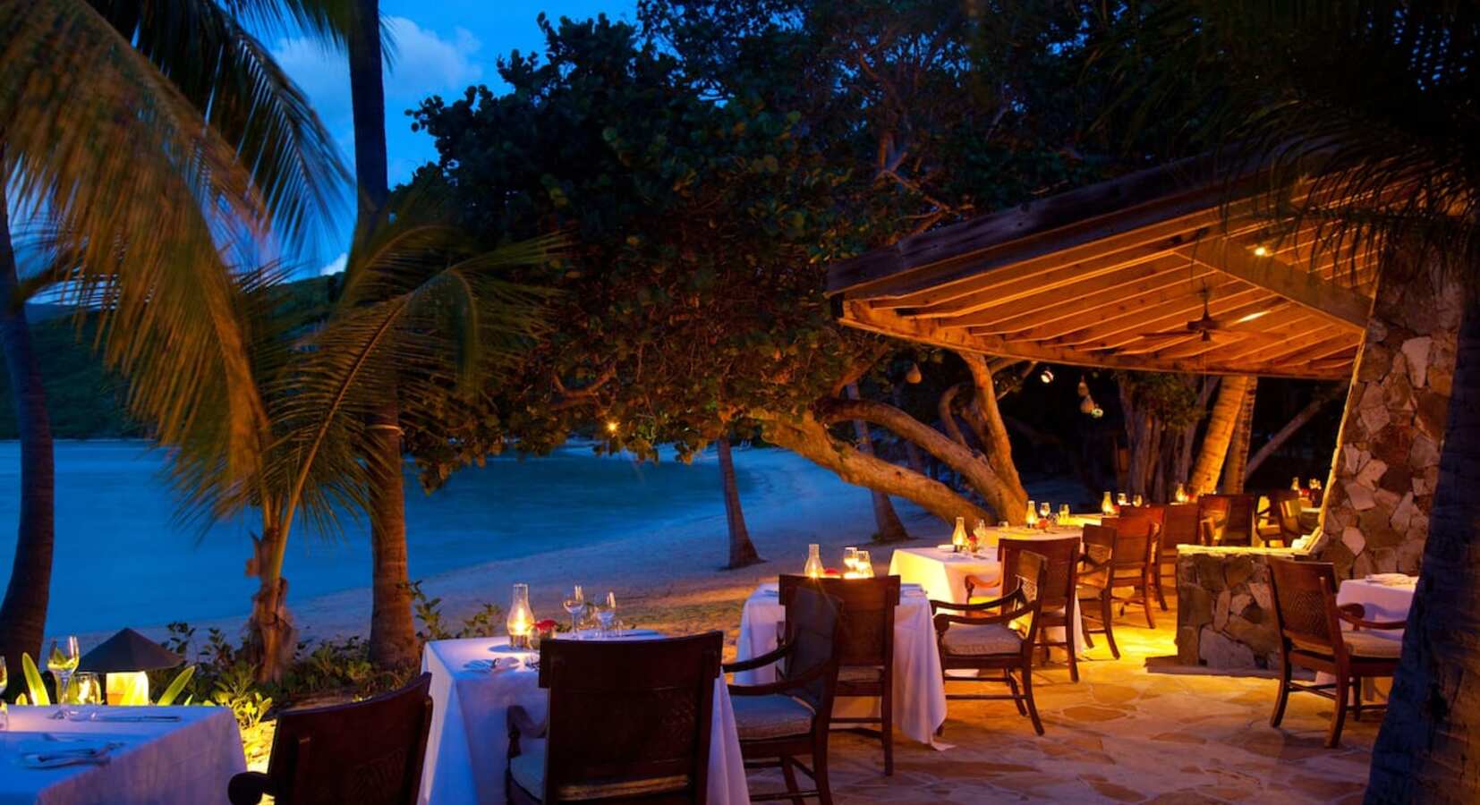 Beachfront dining