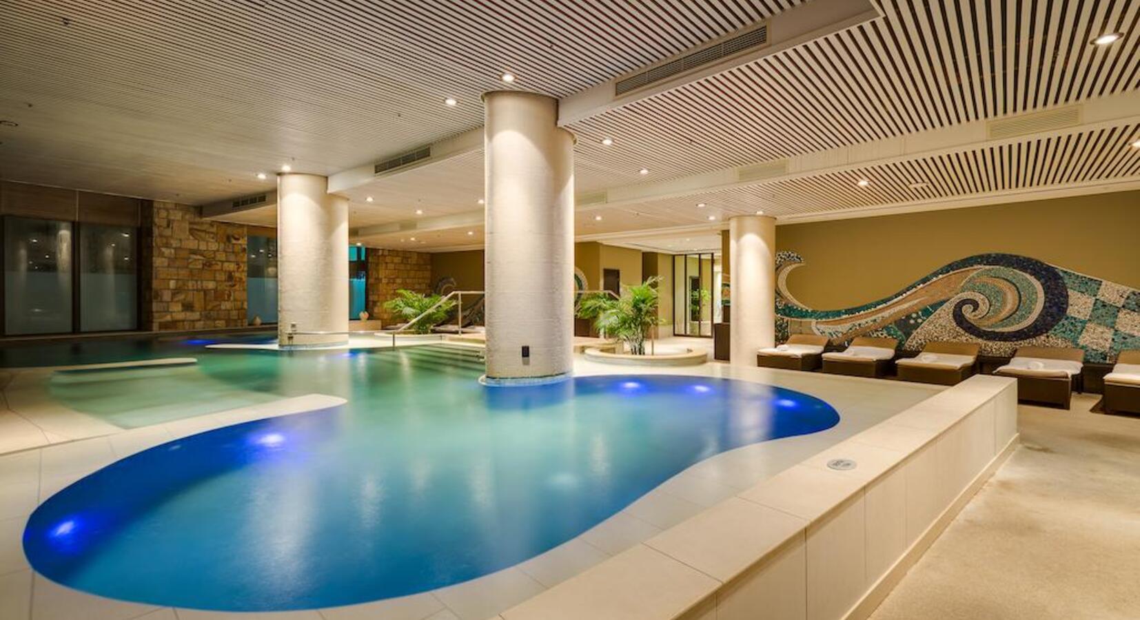 Spa and indoor pool