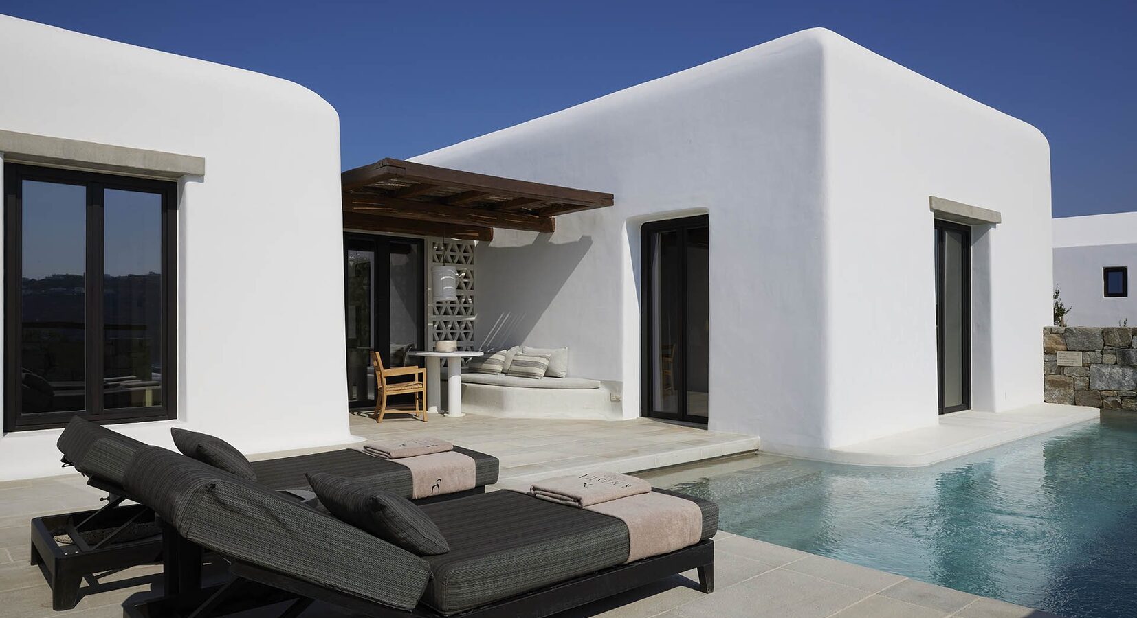 Bedroom terrace and pool