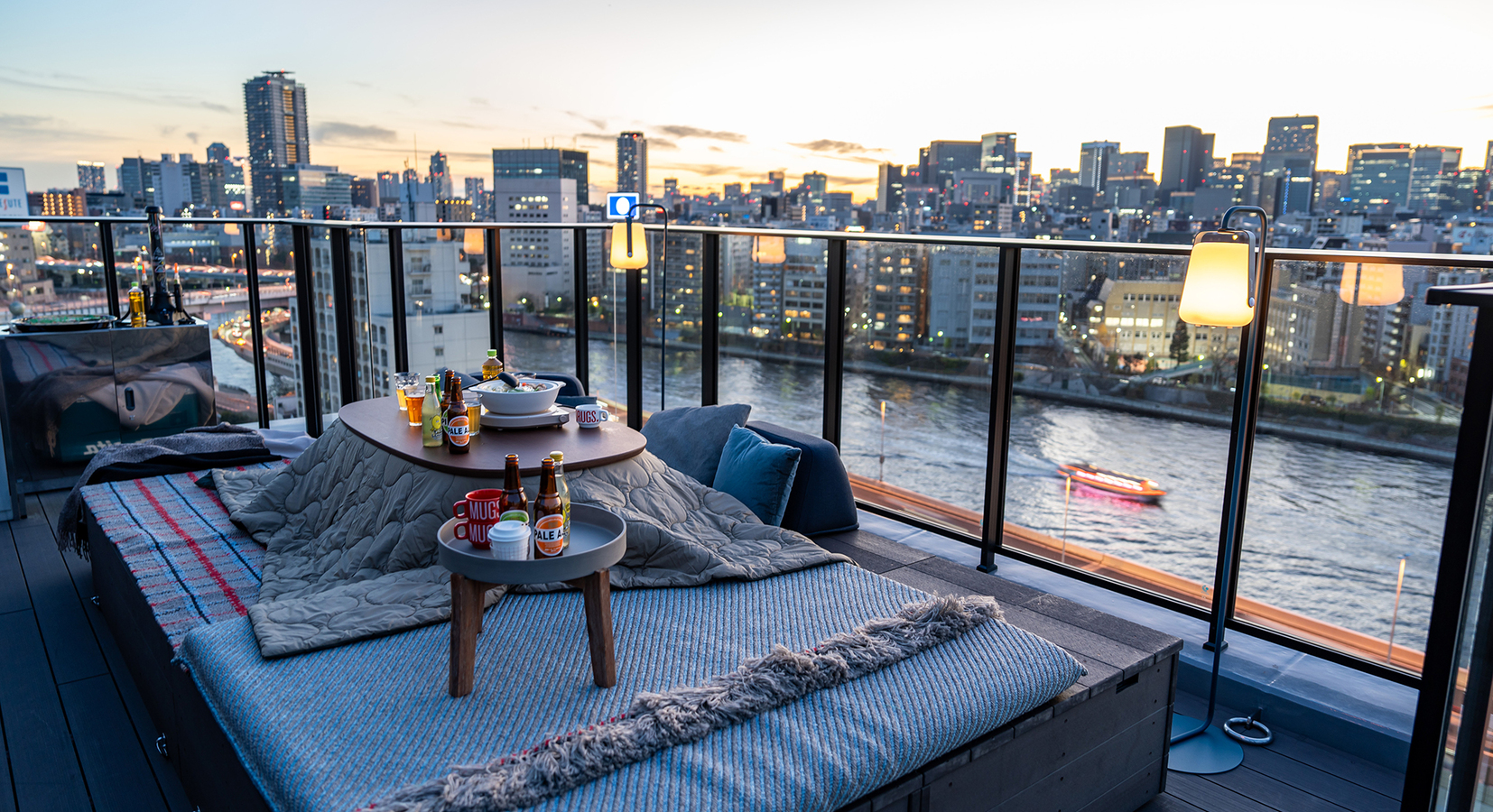 Rooftop bunk suite terrace