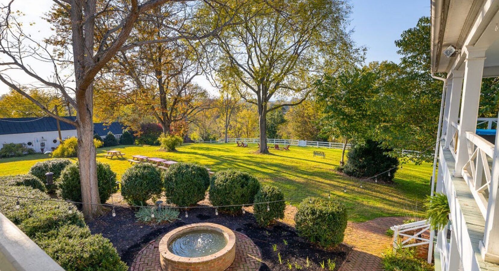 View from the upstairs porch